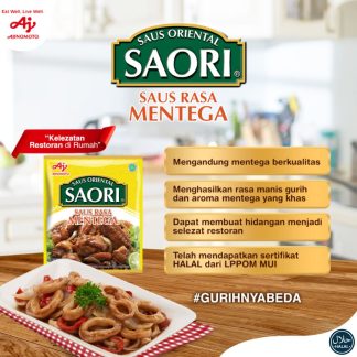 Best before 20 DEC 2025 || SAORI Saus Rasa Mentega
