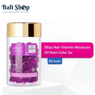 Ellips Hair Vitamin - Moroccan Oil Nutri Color Jar 50 Butir